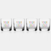Rocks Whiskey Lowball Glasses Set van 4 aangepaste Whisky Glas (Voorkant)