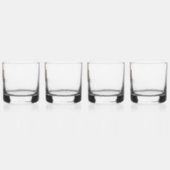 Rocks Whiskey Lowball Glasses Set van 4 aangepaste Whisky Glas (Links)