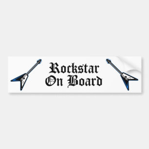 Rockstar aan boord bumpersticker