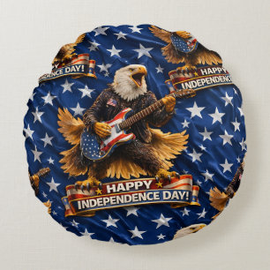 Rockstar American Eagle, fijne Onafhankelijkheidsd Rond Kussen