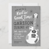 Rockstar Anniversaire Invitation (Devant)