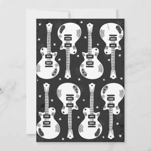 Rockstar Anniversaire Invitation (Dos)