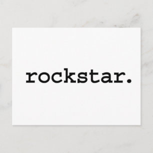 Rockstar. Briefkaart