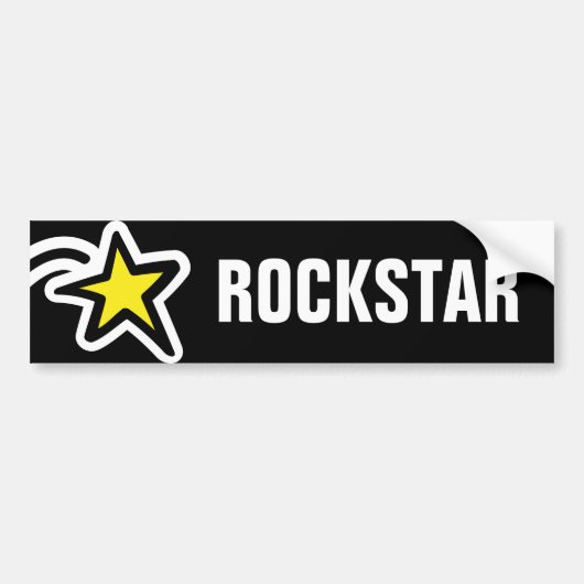 Rockstar Bumpersticker (Voorkant)
