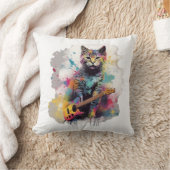 Rockstar Cat Lover Design Kussen (Deken)