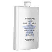 Rockstar Dad, cadeau voor Triplet Daddy, Custom Flacon (Rechts)