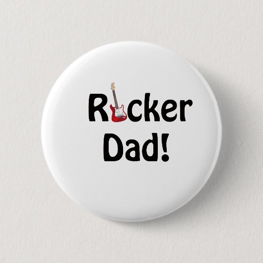 Rockstar Dad Ronde Button 5,7 Cm (Voorkant)
