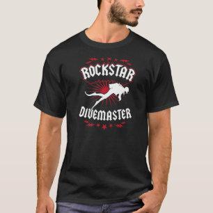 Rockstar Divemaster Scuba Diving Instructor 1 T-shirt