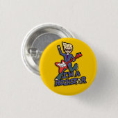 Rockstar gitaar ronde button 3,2 cm (Voorkant /achterkant)