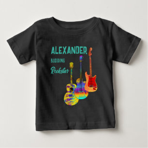 rockstar gitarist kleurrijke gitaren