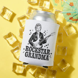 Rockstar Grandma – Fun en Retro Music Design Blikjeskoeler