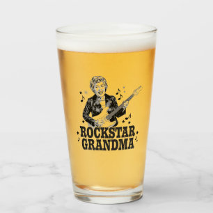 Rockstar Grandma – Fun en Retro Music Design Glas