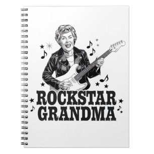Rockstar Grandma – Fun en Retro Music Design Notitieboek
