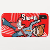 Rockstar guitar boy red douanenaam Case-Mate iPhone case (Achterkant (horizontaal))