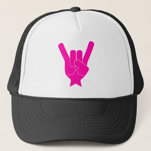 RockStar Hot Pink Logo Trucker Pet (Voorkant)
