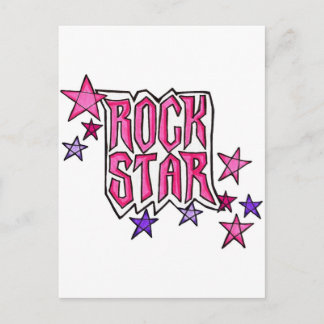 RockStar in PInk Briefkaart
