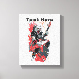 Rockstar Kat Canvas Afdruk