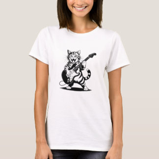 Rockstar Kat Gitaar Solo – Grappig Cadeau voor Muz T-shirt