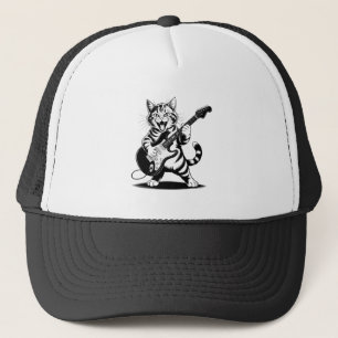 Rockstar Kat Gitaar Solo – Grappig Cadeau voor Muz Trucker Pet