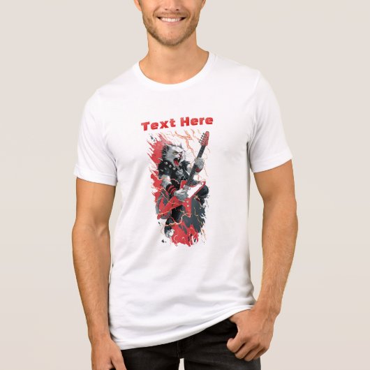 Rockstar Kat Tri-Blend Shirt (Voorkant)