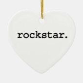 Rockstar. Keramisch Ornament (Voorkant)