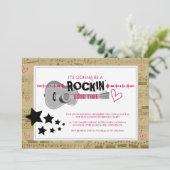 Rockstar Kids Birthday Party Kaart (Staand voorkant)