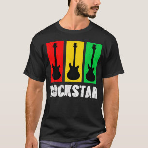 Rockstar Kids Tshirt Guitare Vintage