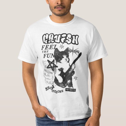 Rockstar kitty shirt (Voorkant)