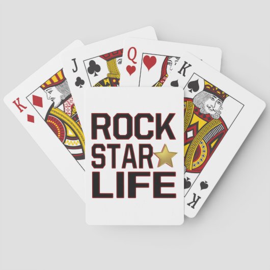 Rockstar Life Speelkaarten (Achterkant)