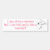 Rockstar Minivan Bumpersticker (Voorkant)