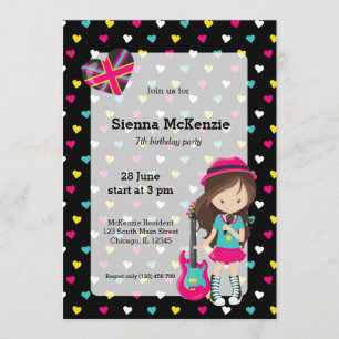 Rockstar party kaart