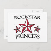 Rockstar Princess Briefkaart (Voorkant / Achterkant)