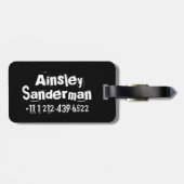 Rockstar red kinder id bagagelabel (Achterkant horizontaal)