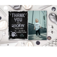 Rockstar Rocker Krijt Grunge Bedanktkaart