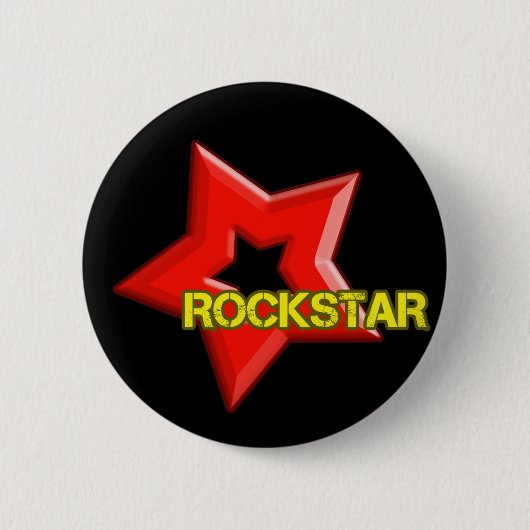 Rockstar Ronde Button 5,7 Cm (Voorkant)