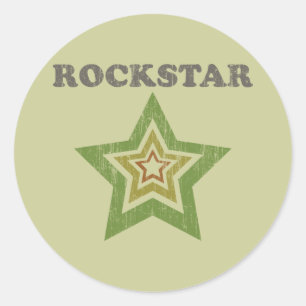Rockstar Ronde Sticker