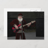 Rockstar Santa Briefkaart (Voorkant / Achterkant)