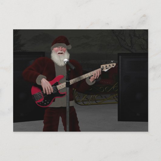 Rockstar Santa Briefkaart (Voorkant)