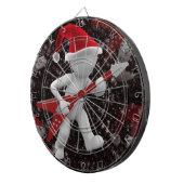 rockstar santa dartbord (Voorkant Rechts)