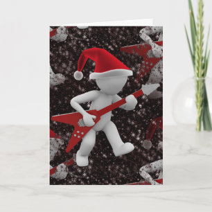 rockstar santa feestdagen kaart