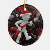 rockstar santa keramisch ornament (Links)