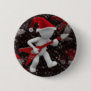 rockstar santa ronde button 5,7 cm