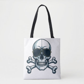 Rockstar Skull T-Shirt - Vet en badass" Draagtas