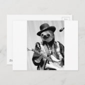 Rockstar Sloth #2 Briefkaart (Voorkant / Achterkant)