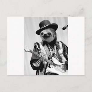 Rockstar Sloth #2 Briefkaart