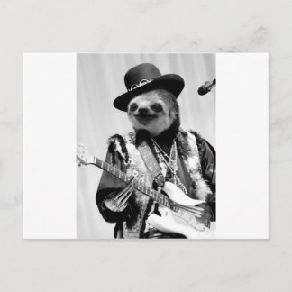 Rockstar Sloth #2 Briefkaart