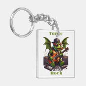 Rockstar Turtles Midnight Jam Session Sleutelhanger (Voorkant Links)