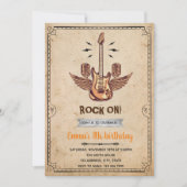 Rockstar-uitnodiging Bedankkaart (Voorkant)