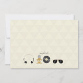 Rockstar-uitnodiging Kaart (Achterkant)