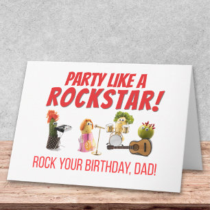 Rockstar Verjaardag Vader - Groente Liefde Blank M Kaart
